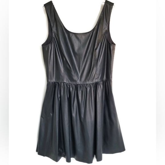 Vakko Dresses & Skirts - Neiman Marcus Faux Leather Black Dress, NWT, Vakko Sport